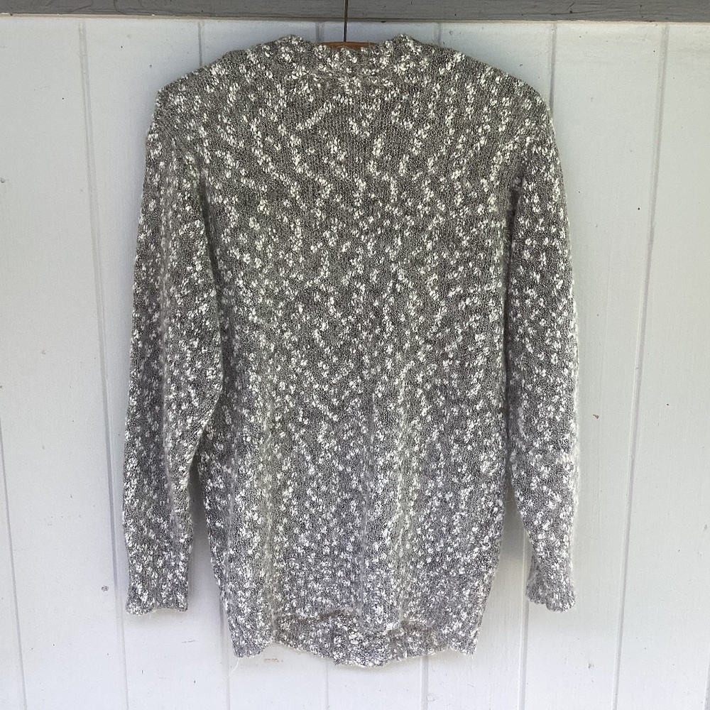 VINTAGE handmade wool blend sweater CARDIGAN - Picture 2 of 4